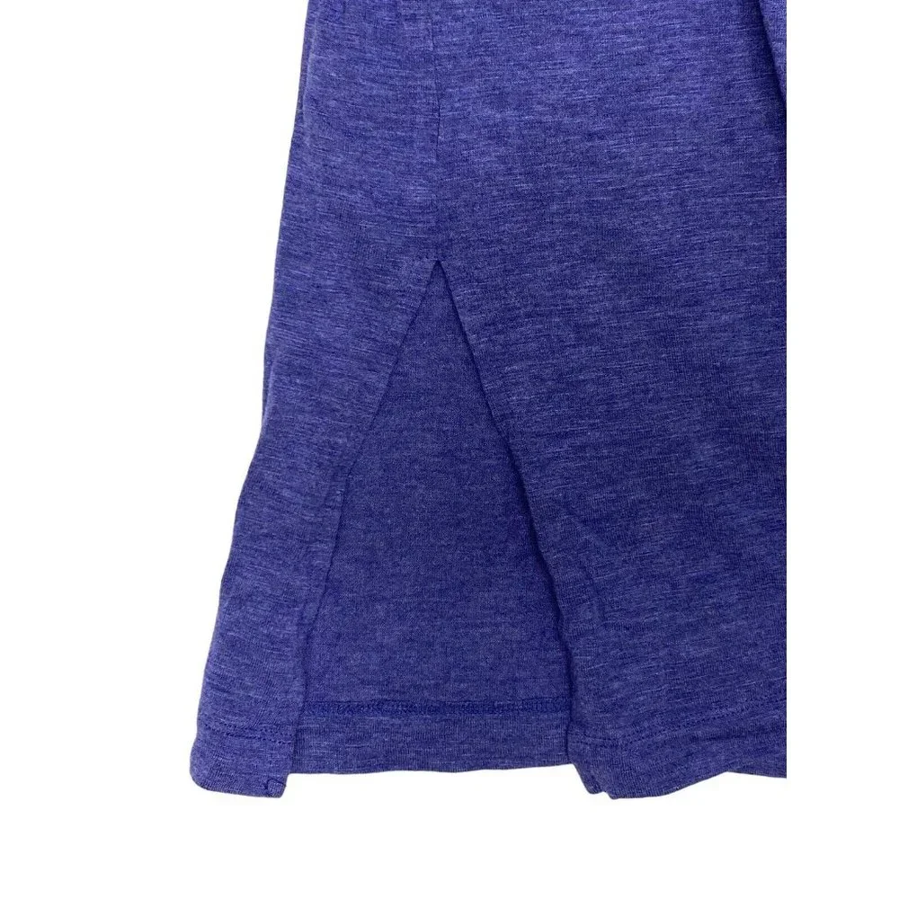 Jessica Simpson Woman's Blue Stretch Trapeze Shirts Dress‎ Medium Pocket Comfy